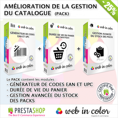 Pack amélioration de la gestion du catalogue pour Prestashop