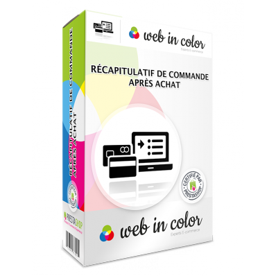 Récapitulatif de commande après achat boite