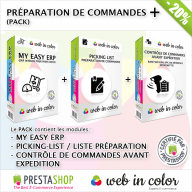 Pack de modules préparation de commandes PLUS pour Prestashop