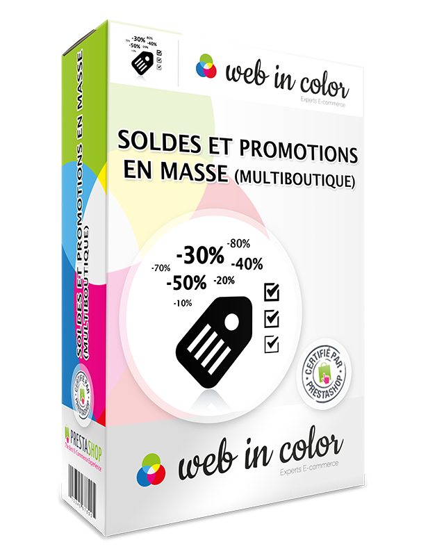 Module Durée de vie du panier Multiboutique pour Prestashop certifié par Web In Color agence e-commerce